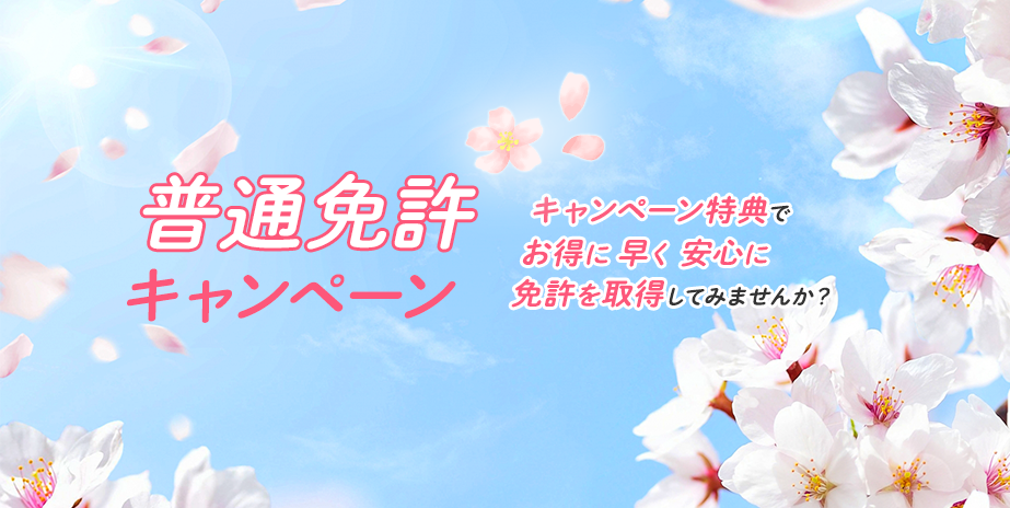 【普通車】春のキャンペーン